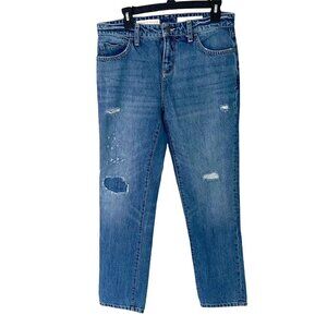 Anthropologie Pilcro And The Letter Press Jeans Size 28 Distressed Straight Leg